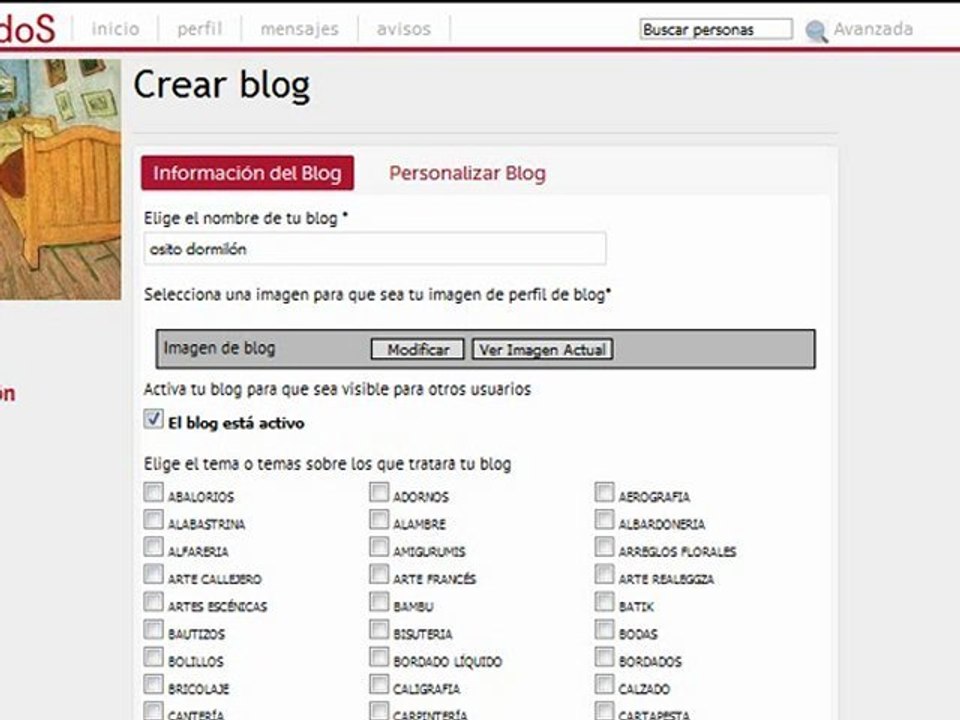 cómo crear un blog sencillo en nuddos.com