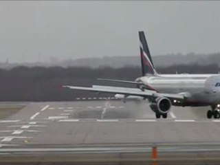 atterissage par vent de travers  duseldorf