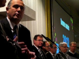 Didier Guillaume et le pôle écotoxicologie à Rovaltain