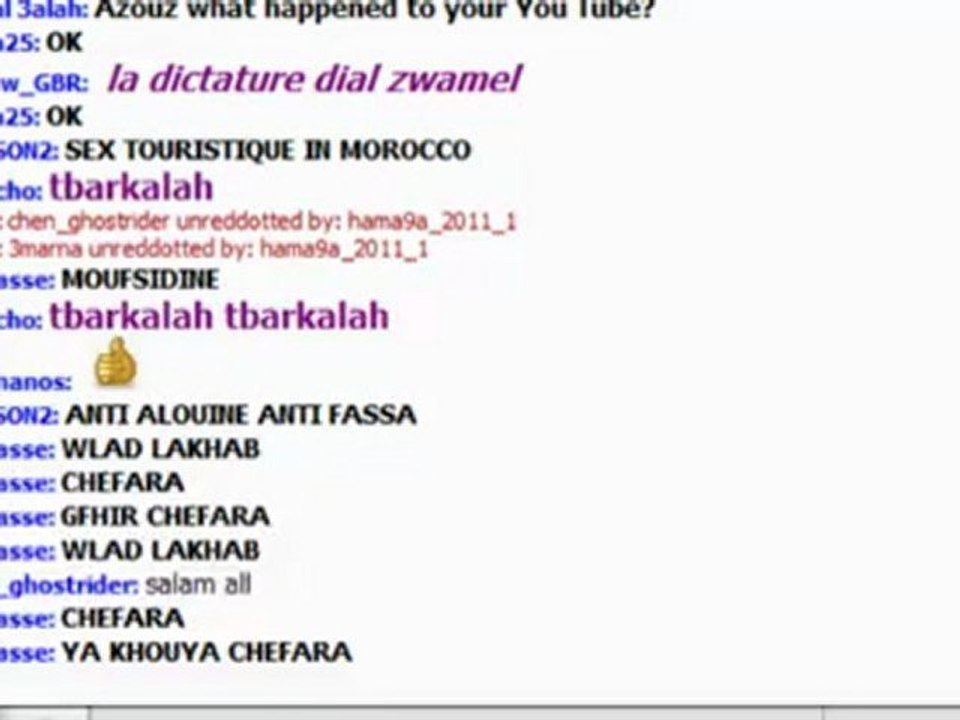 Esclaves heureux Marocains!