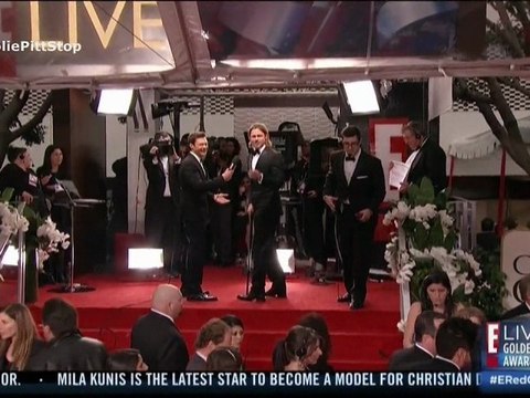 Brad Pitt & Angelina Jolie on the GG Red Carpet