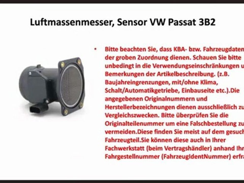 Kaufen Luftmassenmesser? - Hier 10 Besten Luftmassenmesser