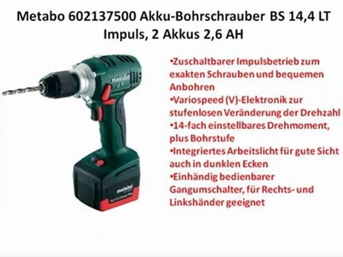 TOP 10 Metabo Akkuschrauber zu Kaufen
