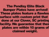 Muscle Driver Pendlay Elite Black Bumper Plates 55lb Pair