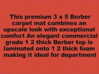 Sea Green 3 x 5 Upscale Anti Fatigue Carpet Mat Berber 1