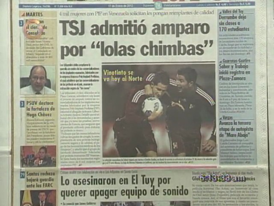 Titulares de Primera Página