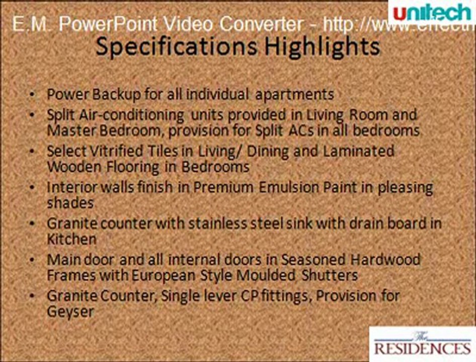 UNITECH THE RESIDENCES NOIDA SECTOR 117 NOIDA | 9971495543