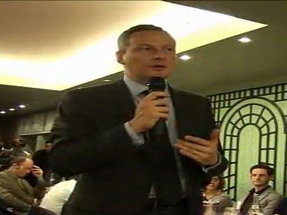 Diner du 11 janvier à la Brasserie Mollard avec Bruno Lemaire et Pierre Lellouche