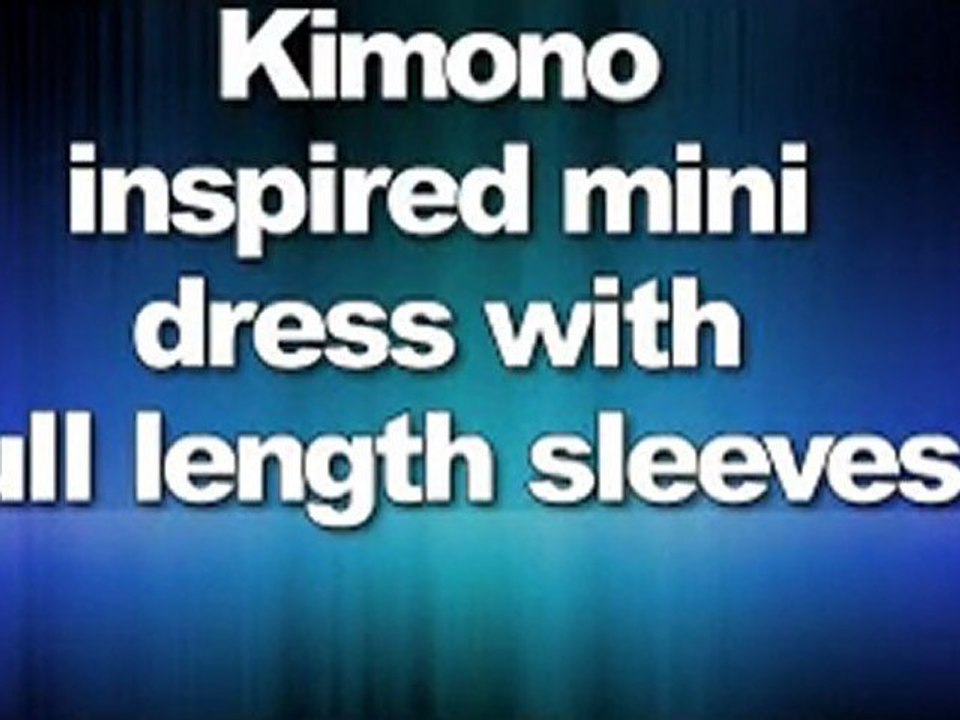 winter kate Women's Komodo Kimono Mini Dress