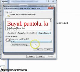 Outlook'ta Kayan İmza Yapımı (www.delinetciler.net)