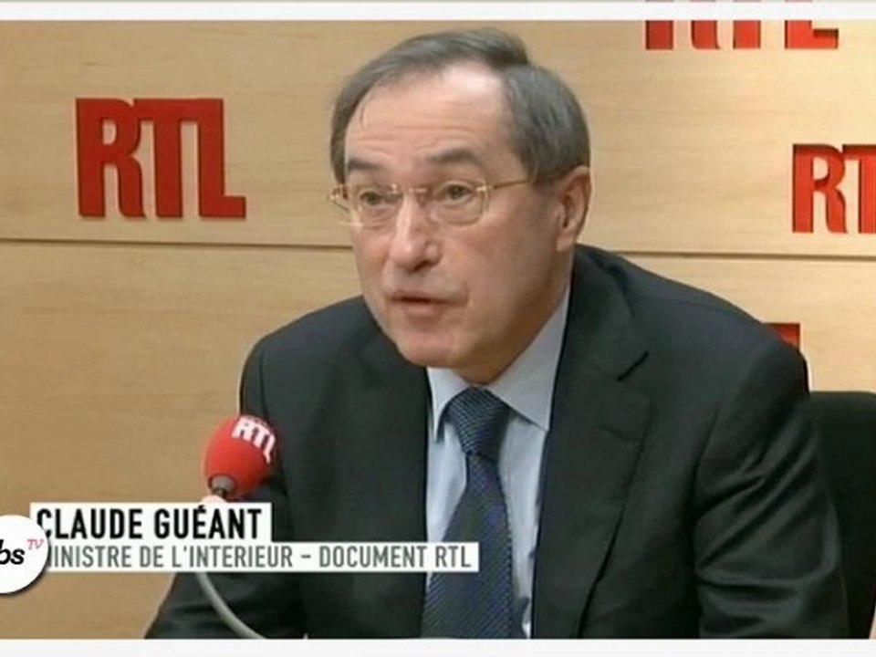 Claude Guéant, satisfait du recul de la délinquance