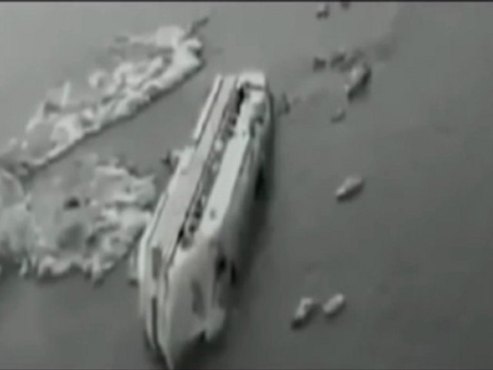 Le naufrage du "Costa Concordia" filmé en caméra infra-rouge