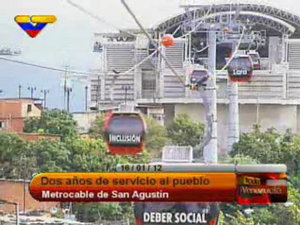 (VIDEO) Metro Cable San Agustin cumple 2 años en funcionamiento Venezolana de Televisión