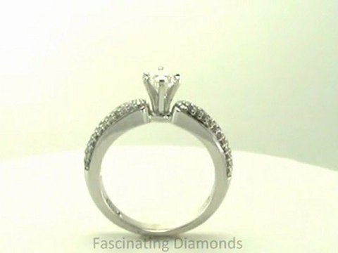 FDENS3012PER Pear Shape Diamond Engagement Rings Set In Channel Setting