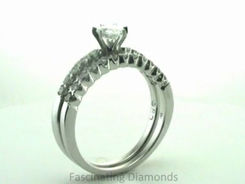 FDENS1769PE Pear Shape Bella Diamond Bridal Wedding Rings Set