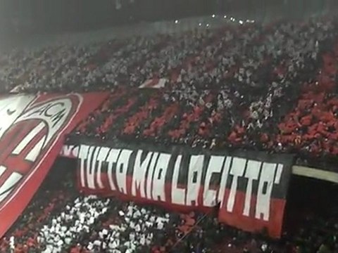 Derby 2012 Milan AC - Inter Milan - Ambiance Tiffos entrée des joueurs