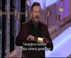Ricky Gervais hosting Golden Globe 2012 - Turkish Subtitles