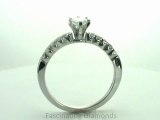 FDENS1769PER         Pear Shape Prong Set Diamond Engagement Ring