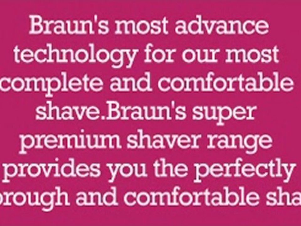 Braun Series Pulsonic Shaver System