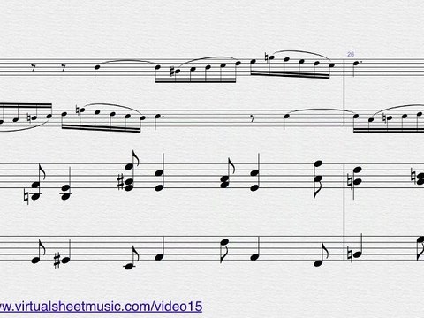 Bach's Concerto in D Minor BWV 1043 (Double Concerto) - Violin and piano sheet music - Video Score