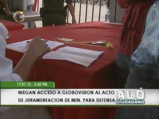 A Globovisión le niegan acceso a juramentación de ministro de Defensa