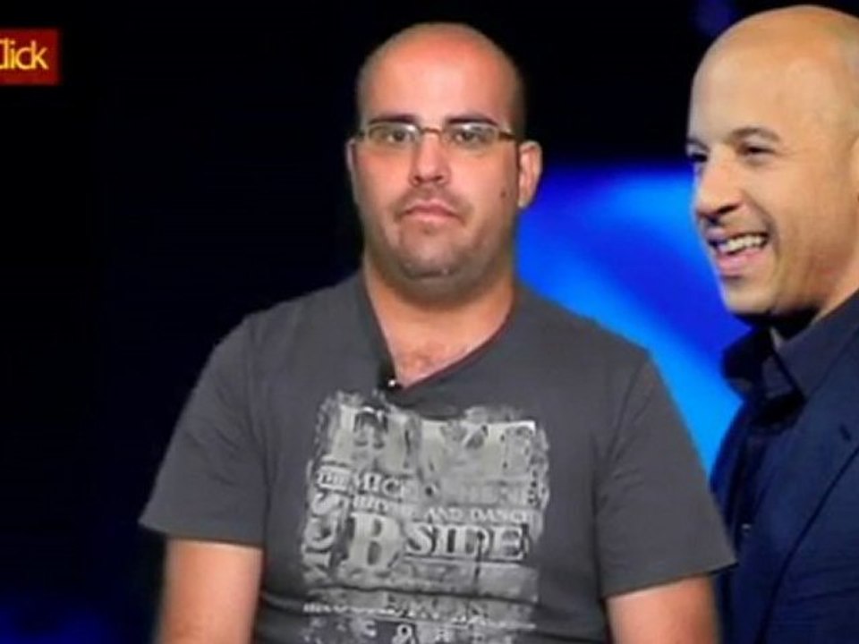 Corneteiro vibra com careca de Vin Diesel