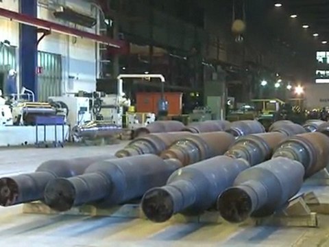 Déplacement de François Hollande et Martine Aubry à Gandrange