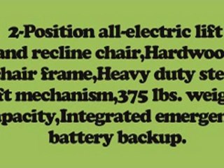 Easy Comfort 2-position Lift and Recline Chair