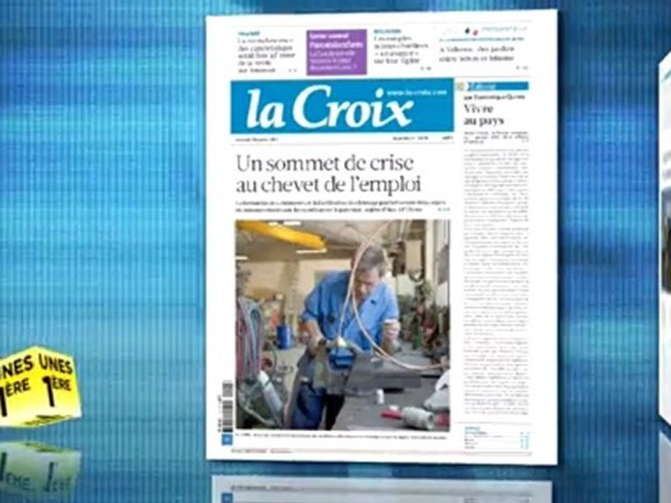 Revue de presse Unes 1ère - 18 janvier 2011