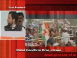 Rahul Gandhi at campaigns for Congress in Orai, Jalaun, Uttar Pradesh 18 Jan 2012
