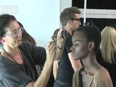 Max Azria at Herve Leger Backstage Spring 2012 - NYFW