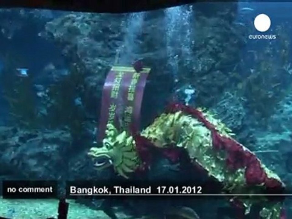 Danse du dragon aquatique à Bangkok - no comment