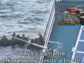Costa Concordia: Conversación entre el capitán del puerto y el del barco