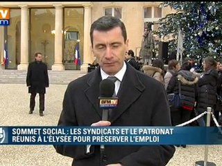 Download Video: Syndicats et patronat à l’Elysée pour la sommet social