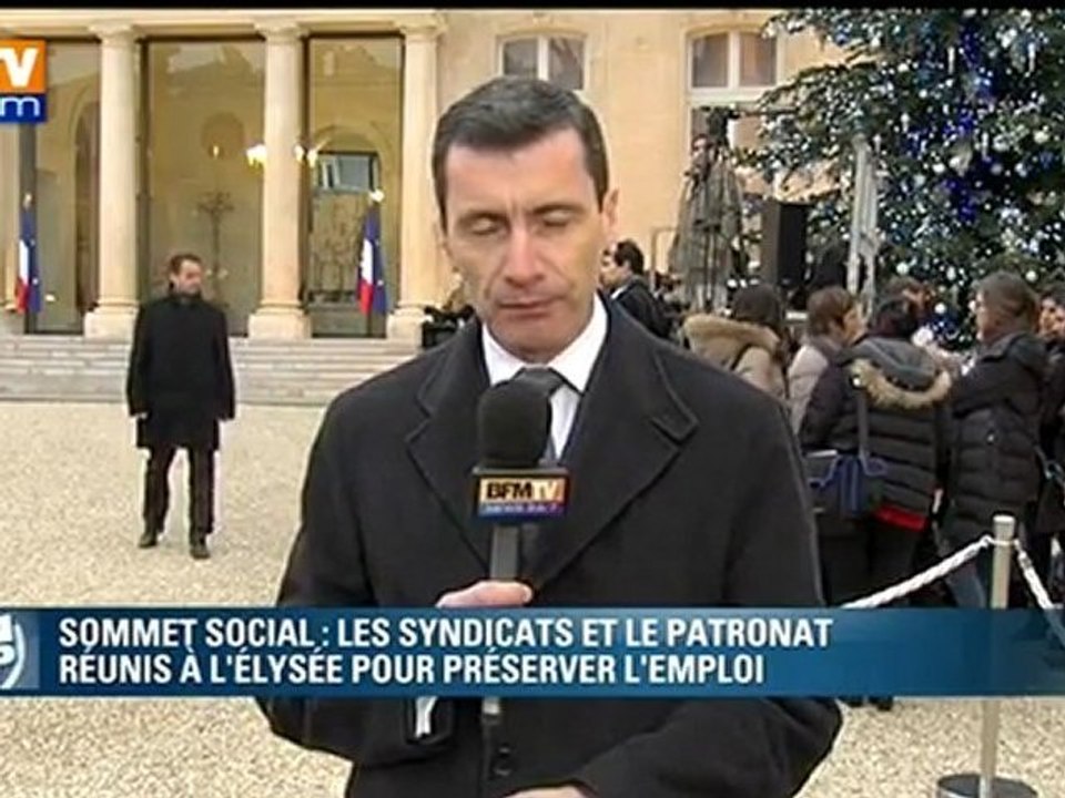 Syndicats et patronat à l’Elysée pour la sommet social