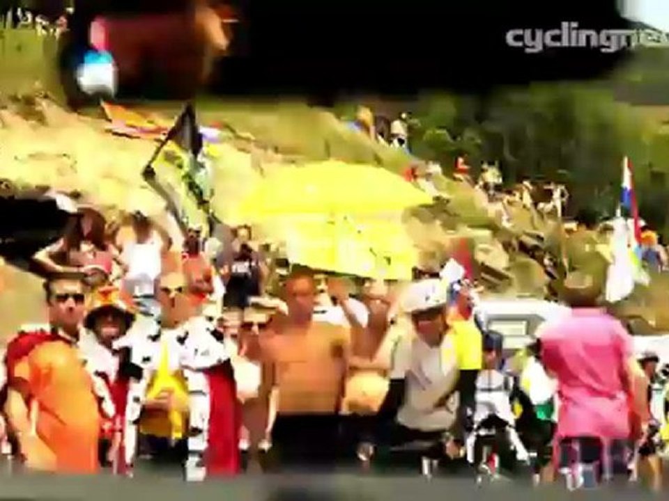 Alpe d'Huez climb on Tour de France 2011 stage 19