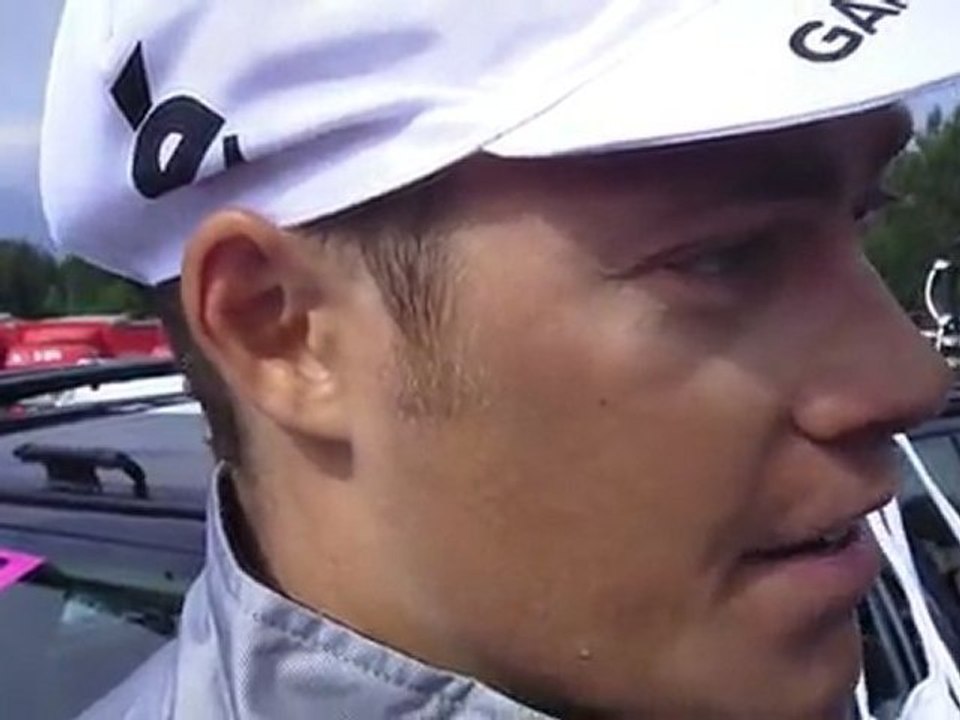 Tom Danielson on his stage 14 ride at the 2011 Tour de France