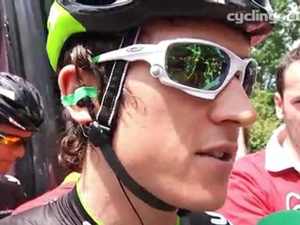 Geraint Thomas at start of Tour de France 2011 stage 13