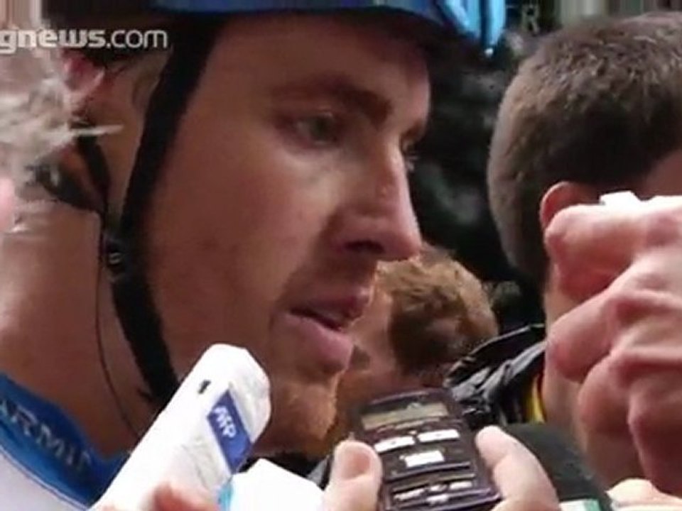 Tyler Farrar at end of Tour de France 2011 stage 11