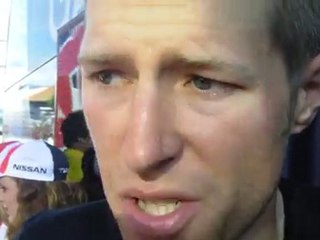 Ryder Hesjedal speaks after stage 9 of the 2011 Tour de France