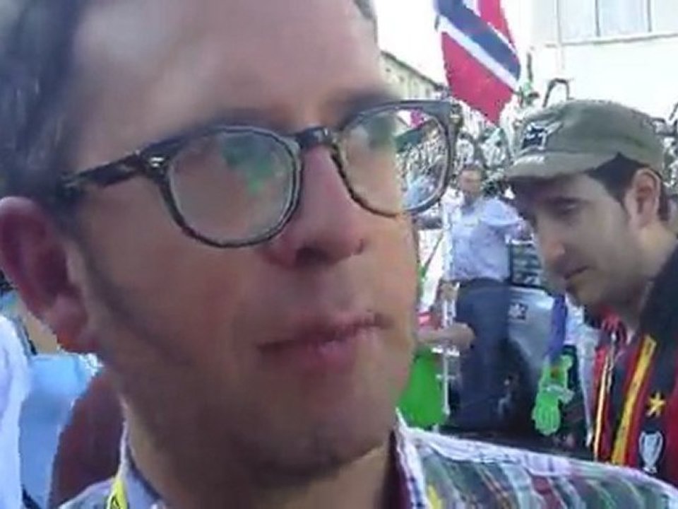 Vaughters on stage 9 of the 2011 Tour de France