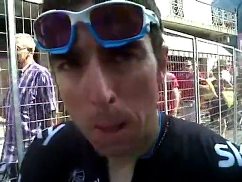 Russell Downing talksabout his breakaway attempt during stage 18 of the 2011 Giro d'Italia