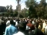 تقرير الجزيرة عن مظاهرات دمشق 18 آذار 2011