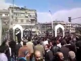 مظاهرة دمشق 25 3 2011 جامع الرفاعي جزء 2