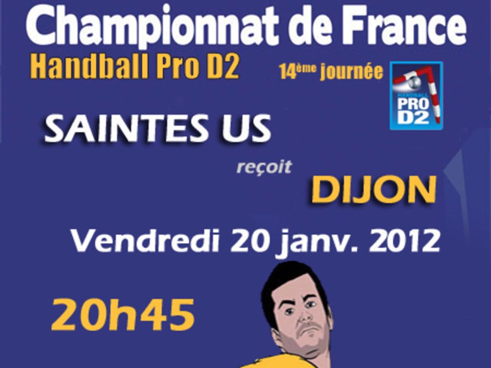 Saintes US reçoit Dijon Bourgogne Hand Pro D2