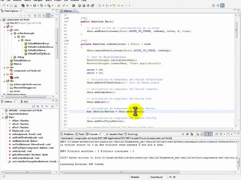 Utiliser et personnaliser les Composants AS3 Facile