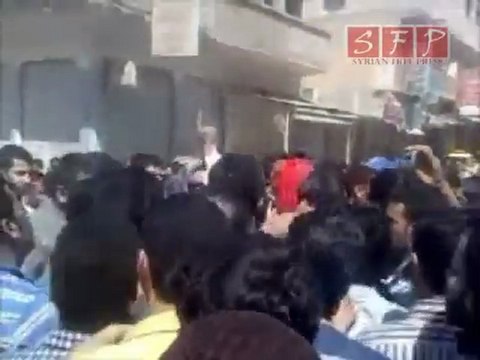 مظاهرة مدينة الميادين دير الزور الجمعة 8-4-2011