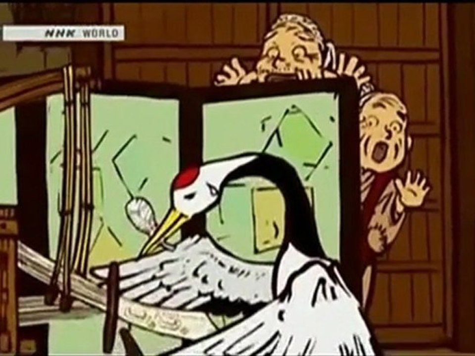 Japan  Cranes　鶴　１  TV  BEGIN Japanology ≪English≫〔Japanese culture〕