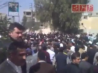 مظاهرة سقبا في 8-4-2011 الثورة السورية