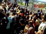 جنازه حكم حنا في بانياس و مظاهرة ضد النظام 15-4-2011